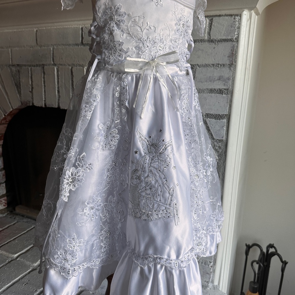 Girls formal baptism dress of first communion dress - Picture 7 of 11